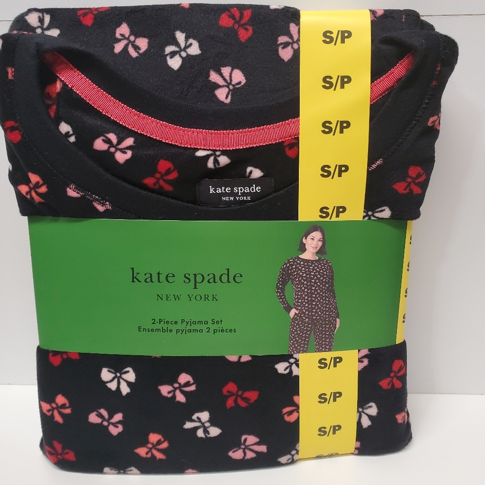 kate spade 2 piece pyjama set 💕 with bow print